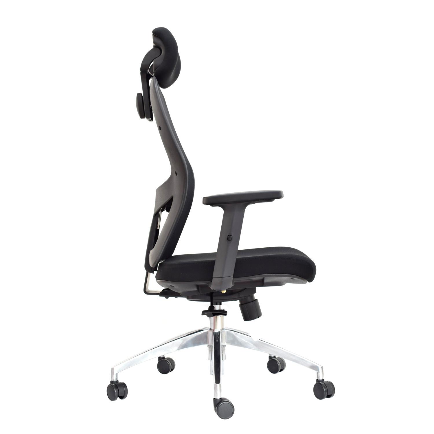 SILLA ERGONÓMICA NORUEGA PRESIDENTE ALUMINIO NEGRO OFIDEAS - 3