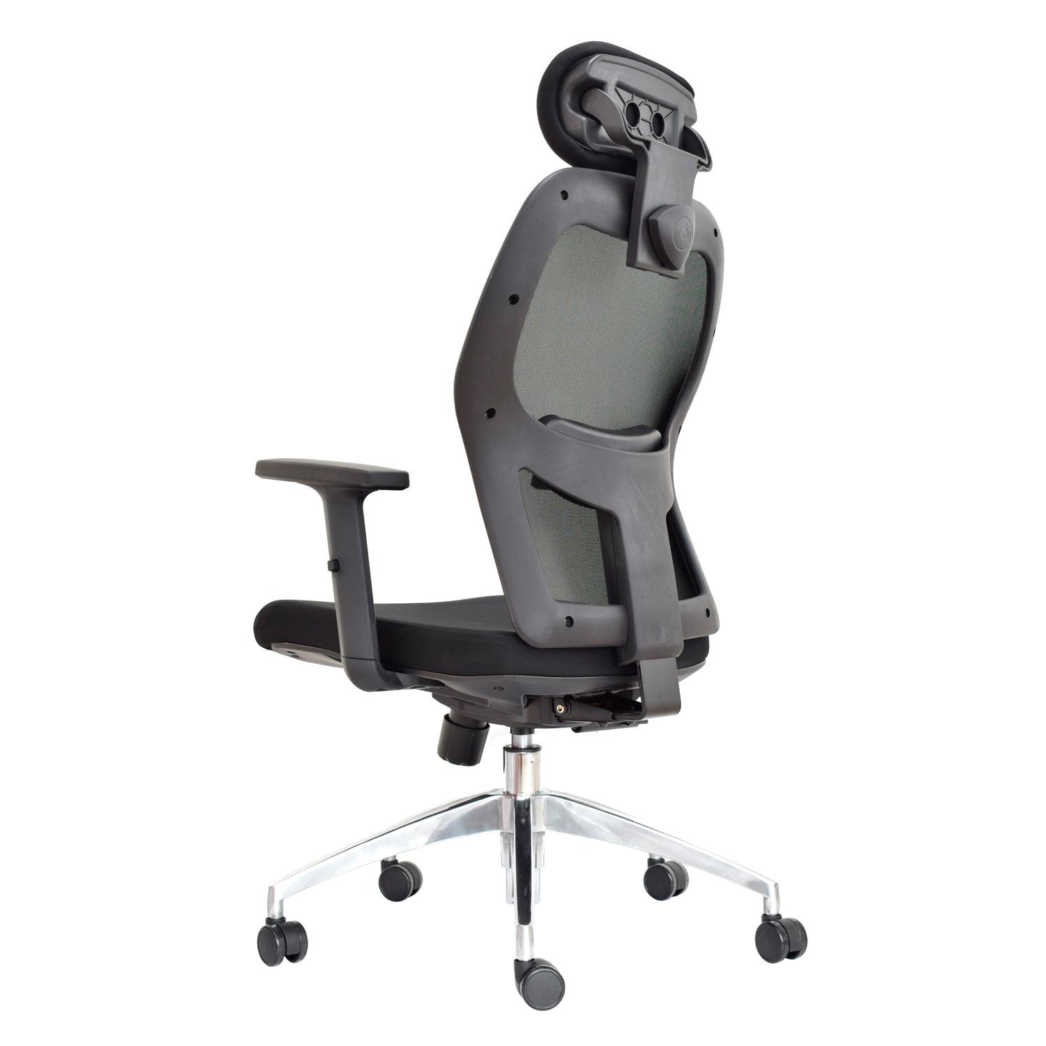 SILLA ERGONÓMICA NORUEGA PRESIDENTE ALUMINIO NEGRO OFIDEAS - 5