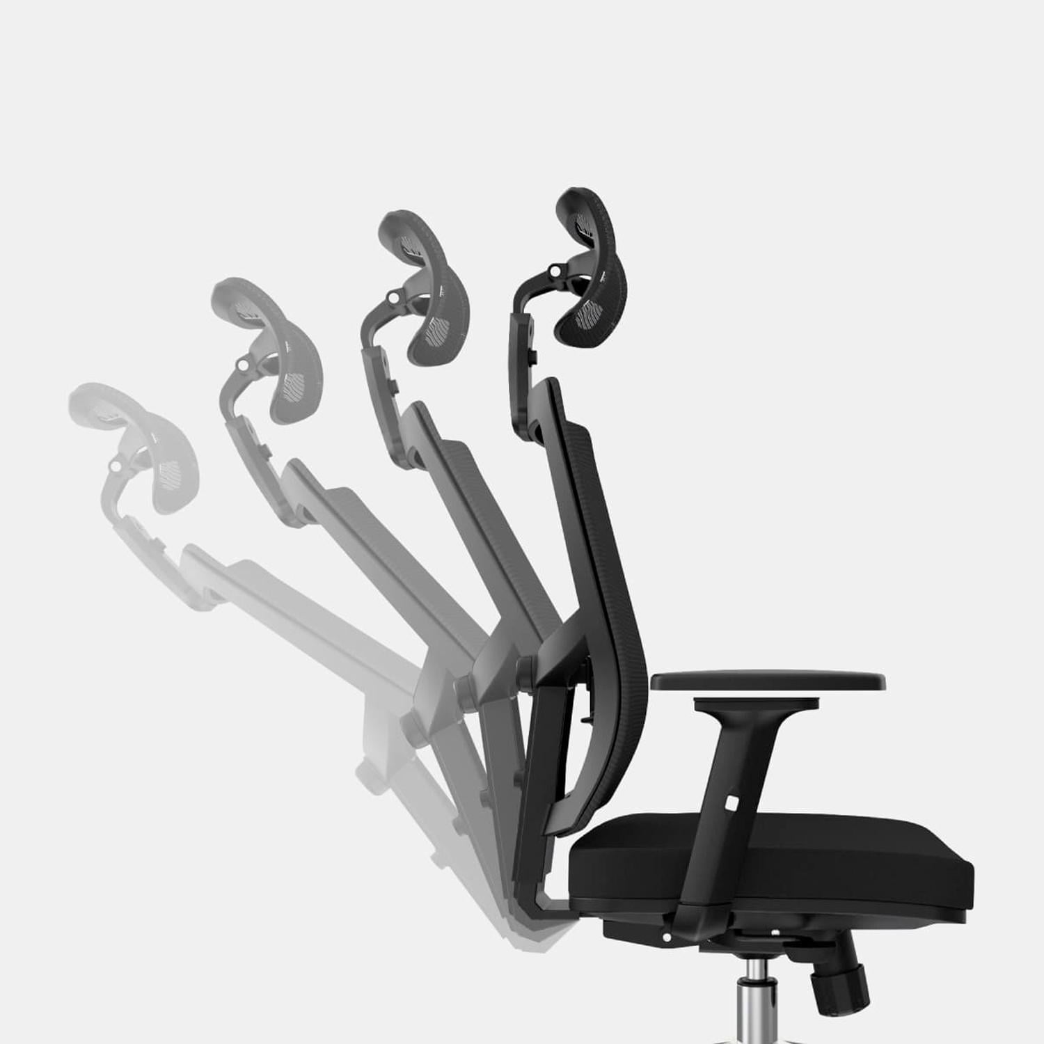 SILLA ERGONÓMICA LIMS SYNCRO BRAZOS 3D PRESIDENTE CROMADO NEGRO OFIDEAS - 5