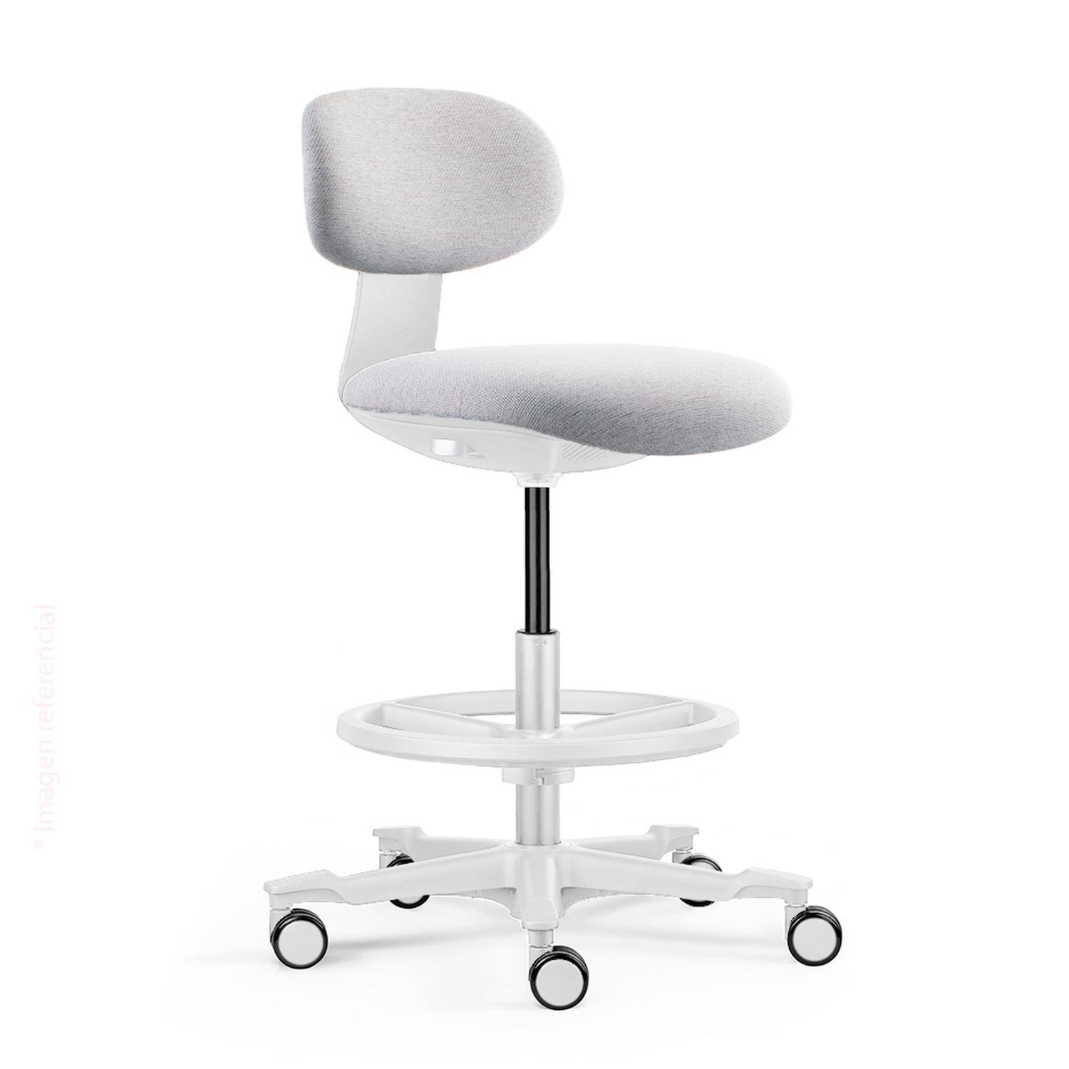 SILLA GIRATORIA CAJERA BOW PREMIUM GRIS OFIDEAS - 1