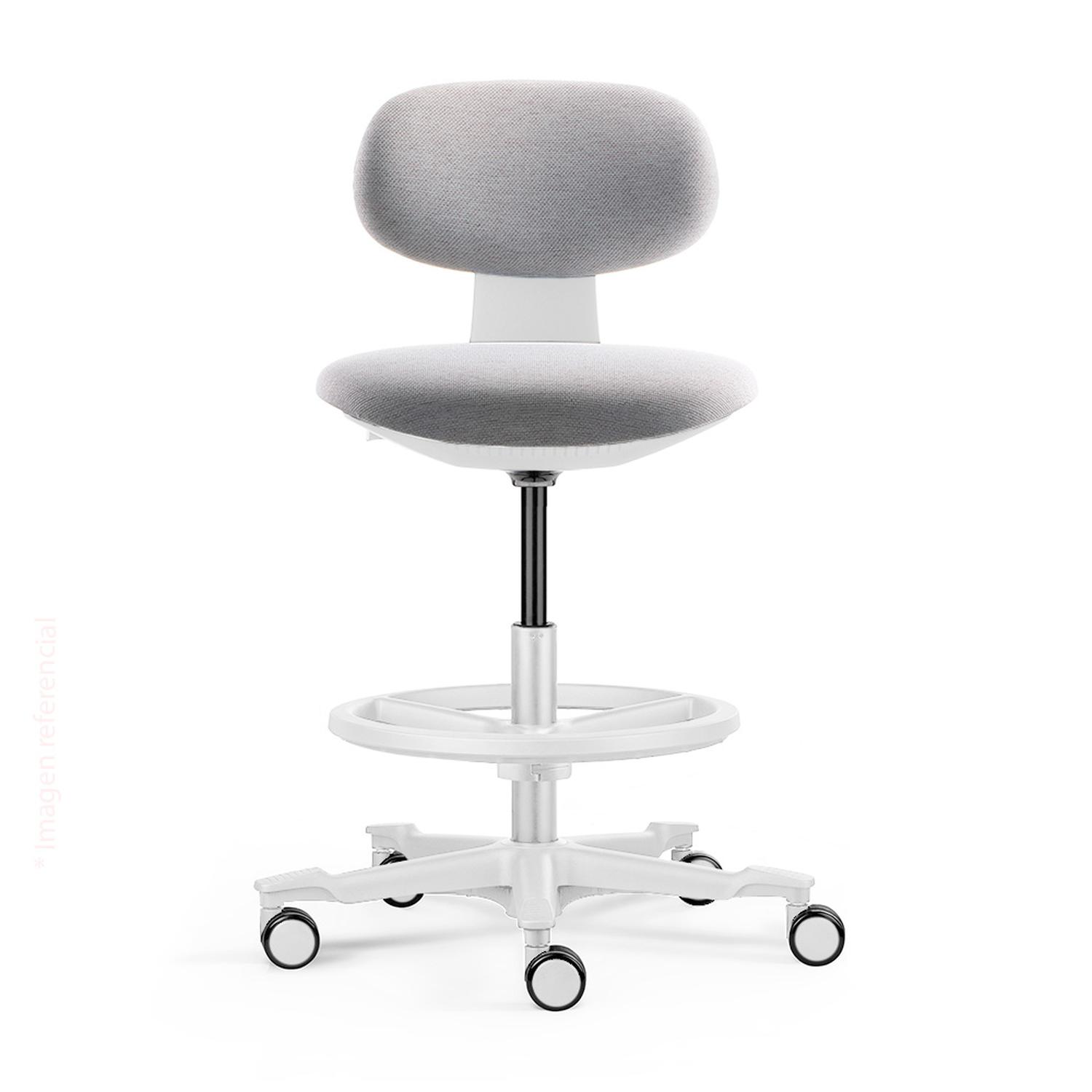 SILLA GIRATORIA CAJERA BOW PREMIUM GRIS OFIDEAS - 2