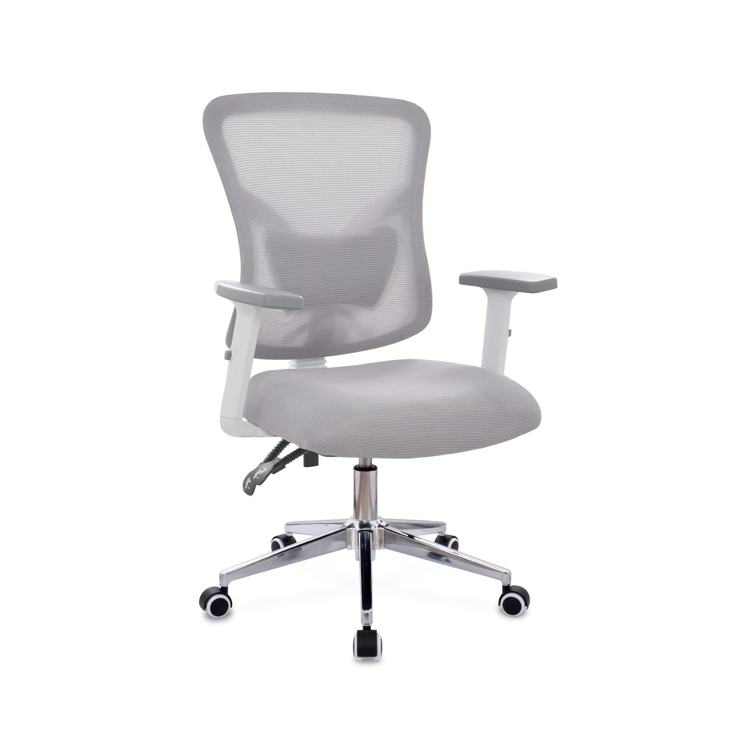 SILLA ERGONÓMICA FONE ULTRA GERENTE CROMADO GRIS OFIDEAS - 1