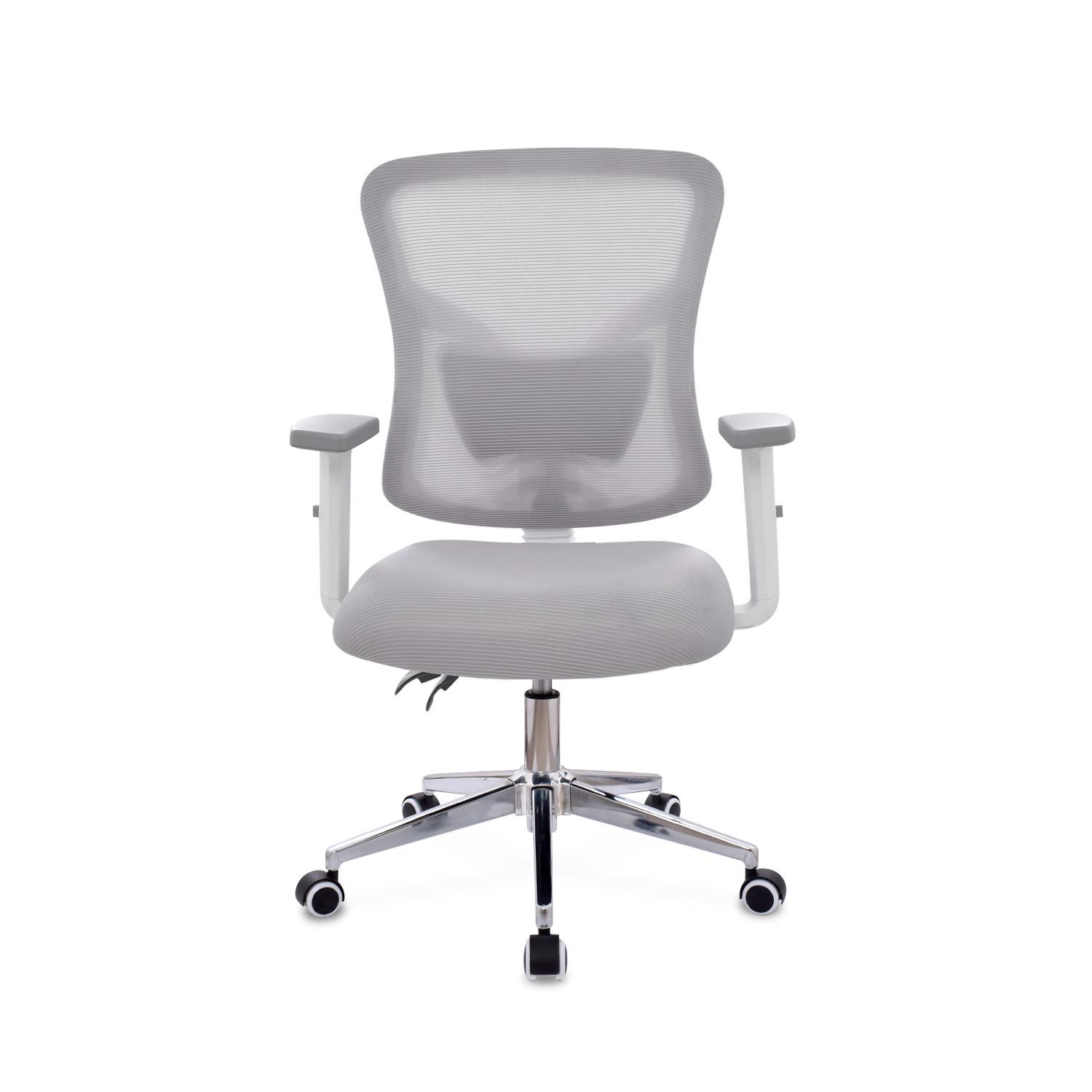 SILLA ERGONÓMICA FONE ULTRA GERENTE CROMADO GRIS OFIDEAS - 2