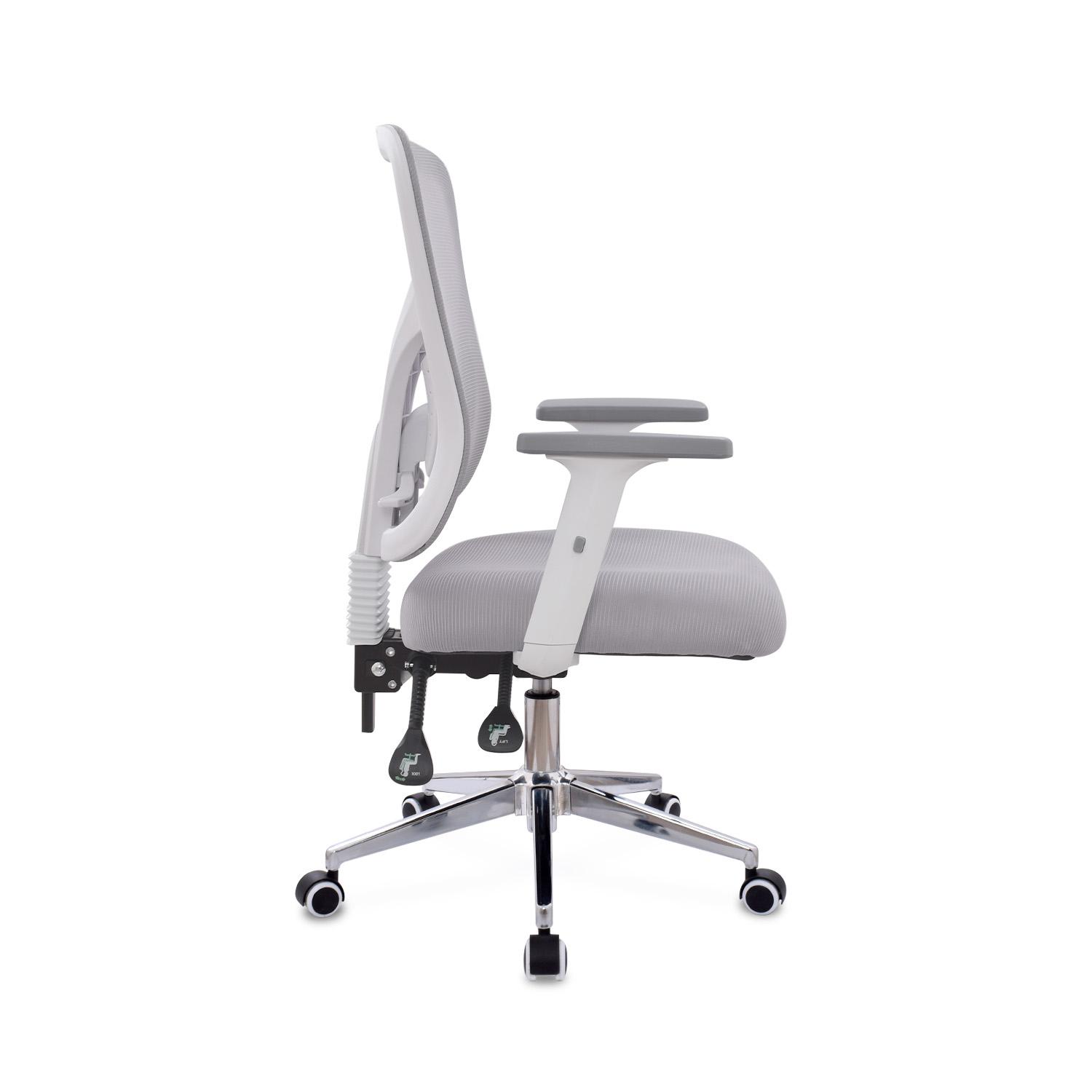 SILLA ERGONÓMICA FONE ULTRA GERENTE CROMADO GRIS OFIDEAS - 3