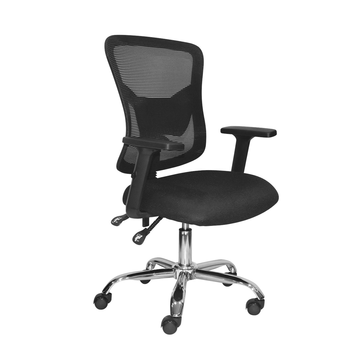 SILLA ERGONÓMICA FONE ULTRA GERENTE CROMADO NEGRO OFIDEAS - 1