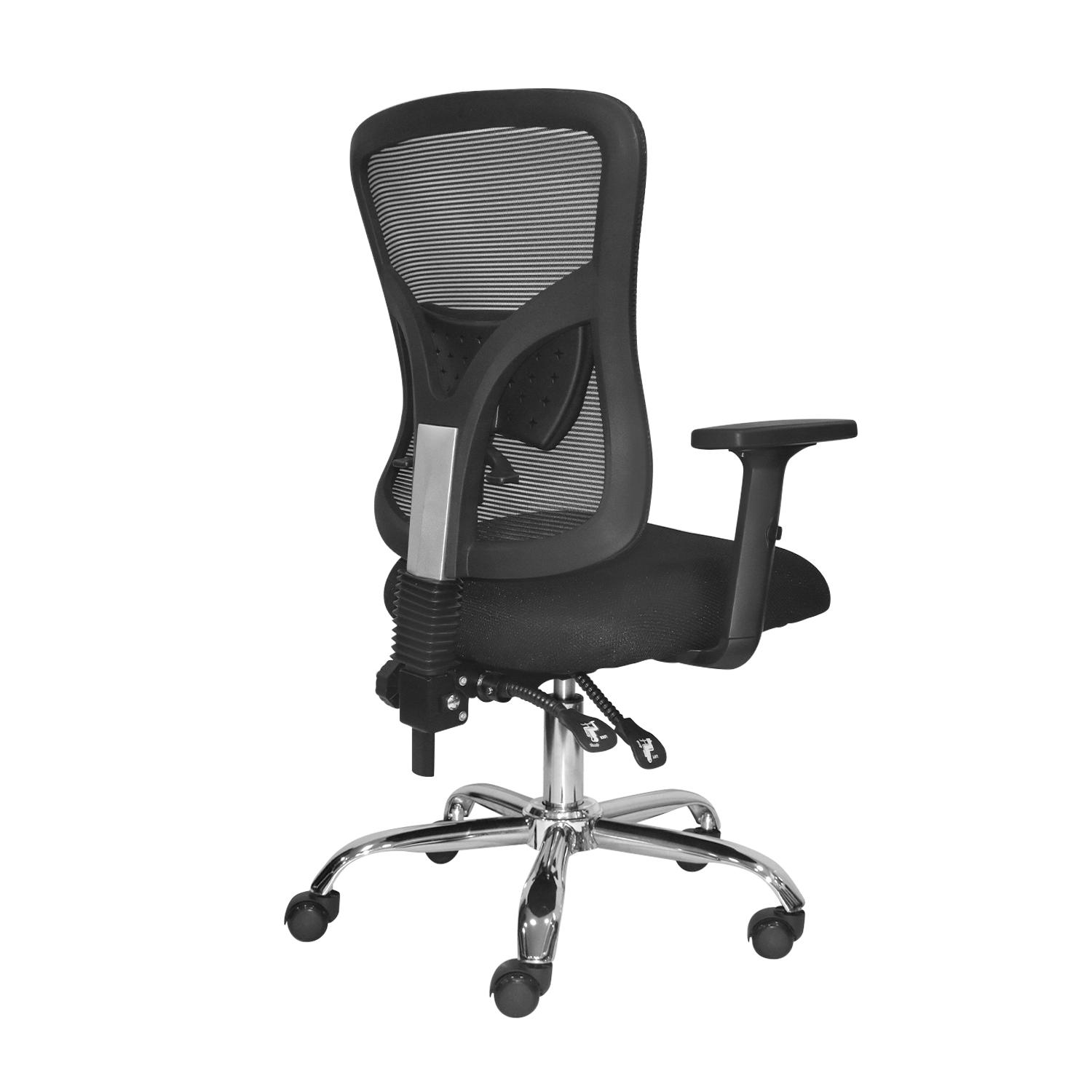 SILLA ERGONÓMICA FONE ULTRA GERENTE CROMADO NEGRO OFIDEAS - 4