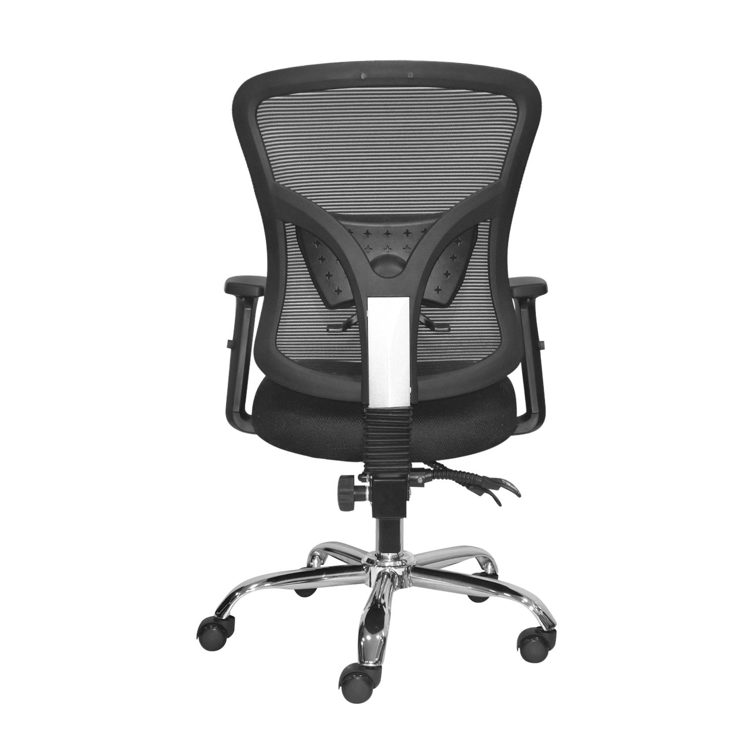 SILLA ERGONÓMICA FONE ULTRA GERENTE CROMADO NEGRO OFIDEAS - 5