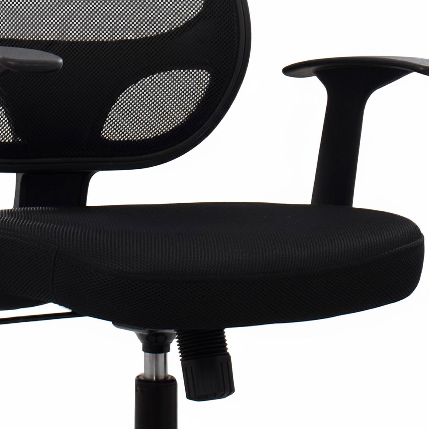SILLA GIRATORIA MALI CON BRAZOS NYLON NEGRO OFIDEAS - 2