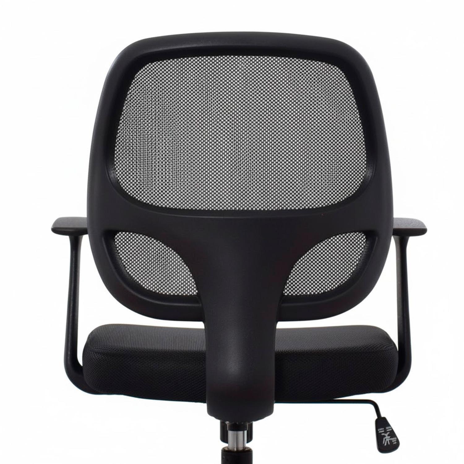 SILLA GIRATORIA MALI CON BRAZOS NYLON NEGRO OFIDEAS - 5