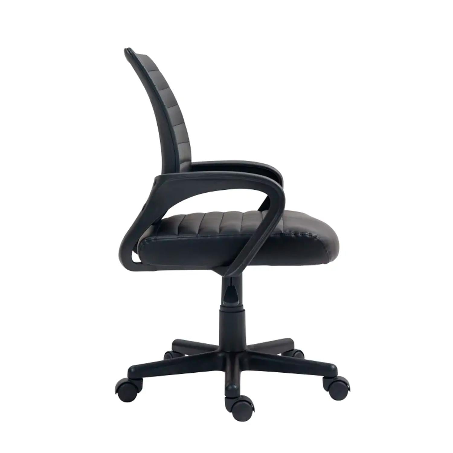 SILLA DE OFICINA EJECUTIVA ESPAÑA CUERO NEGRO OFIDEAS - 2