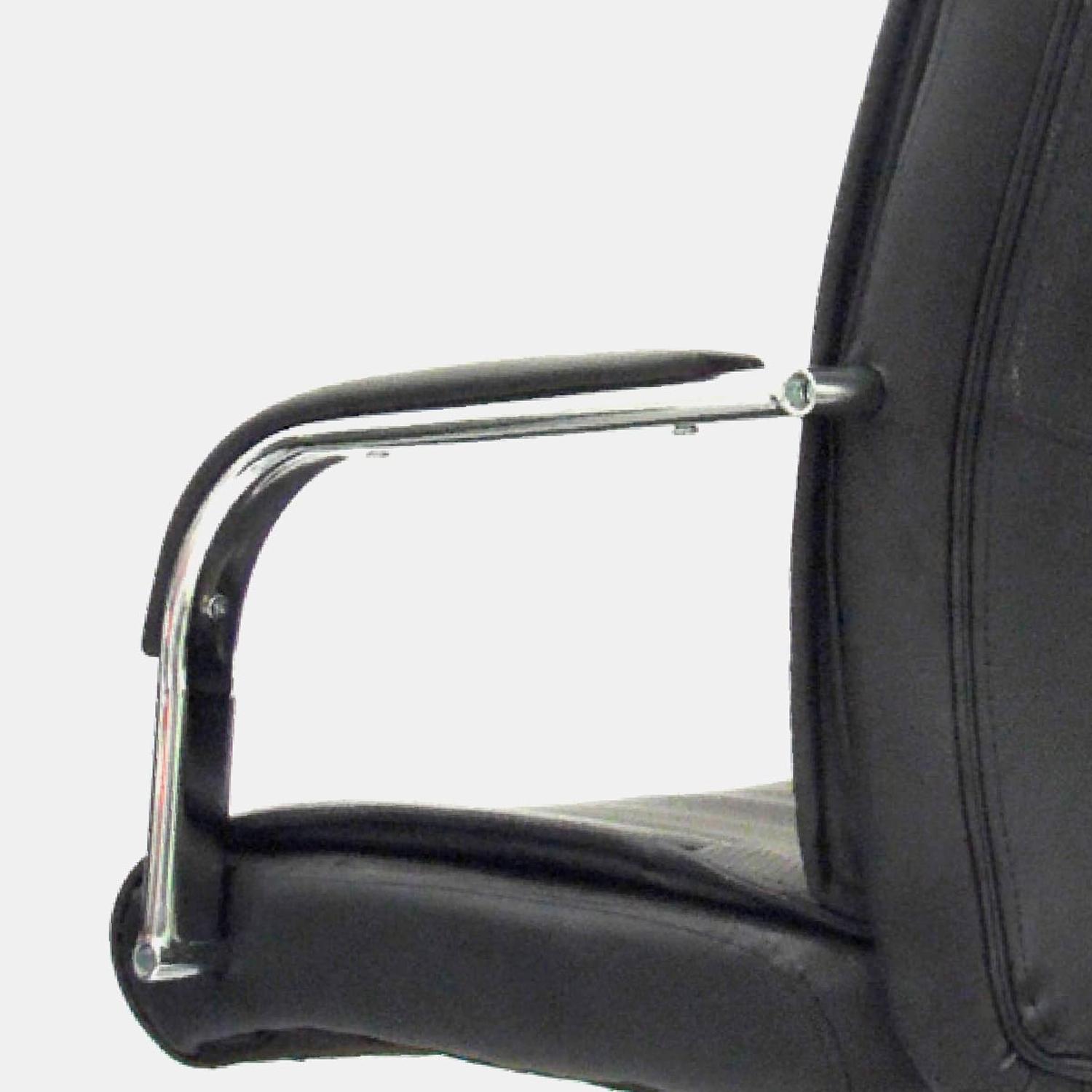 SILLA GIRATORIA YORKI CUERO NEGRO OFIDEAS - 7
