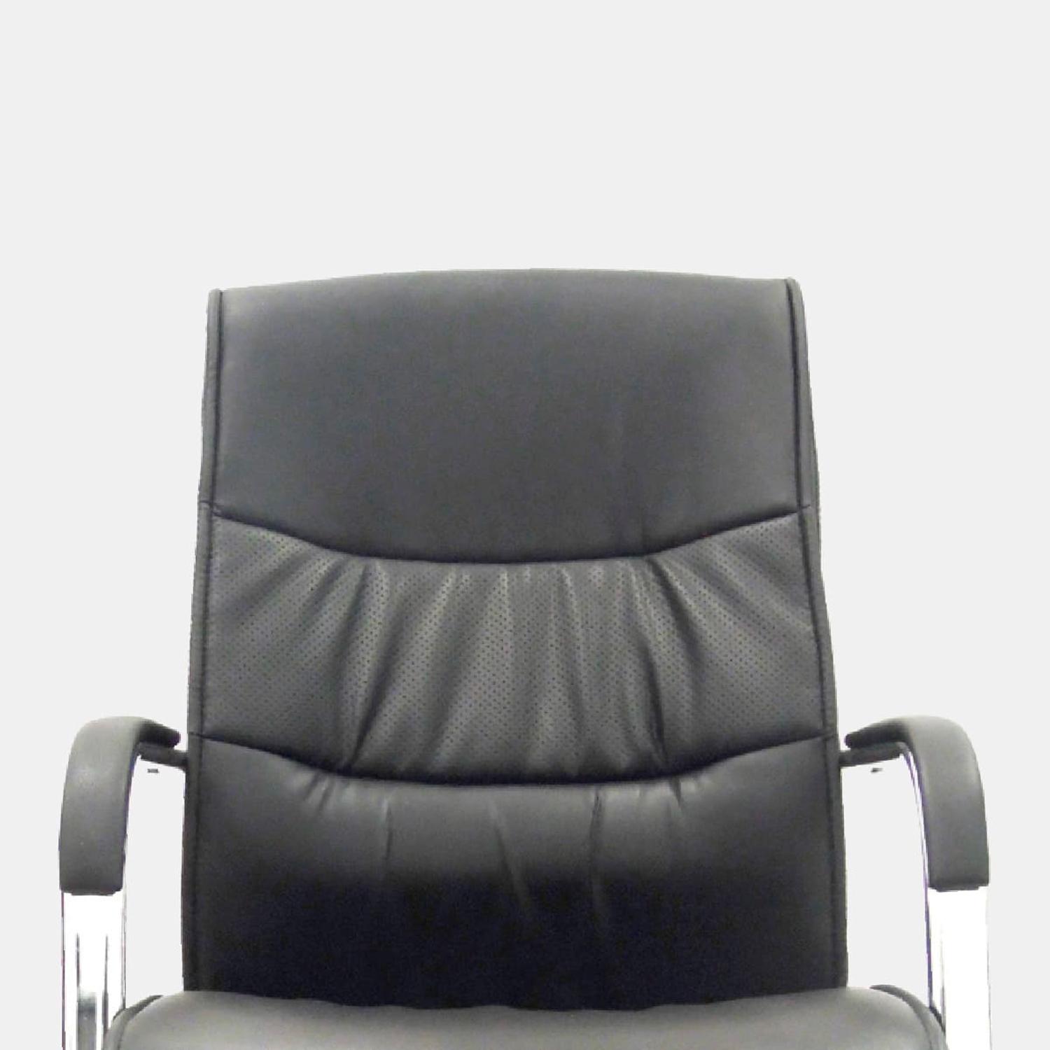 SILLA GIRATORIA YORKI CUERO NEGRO OFIDEAS - 8