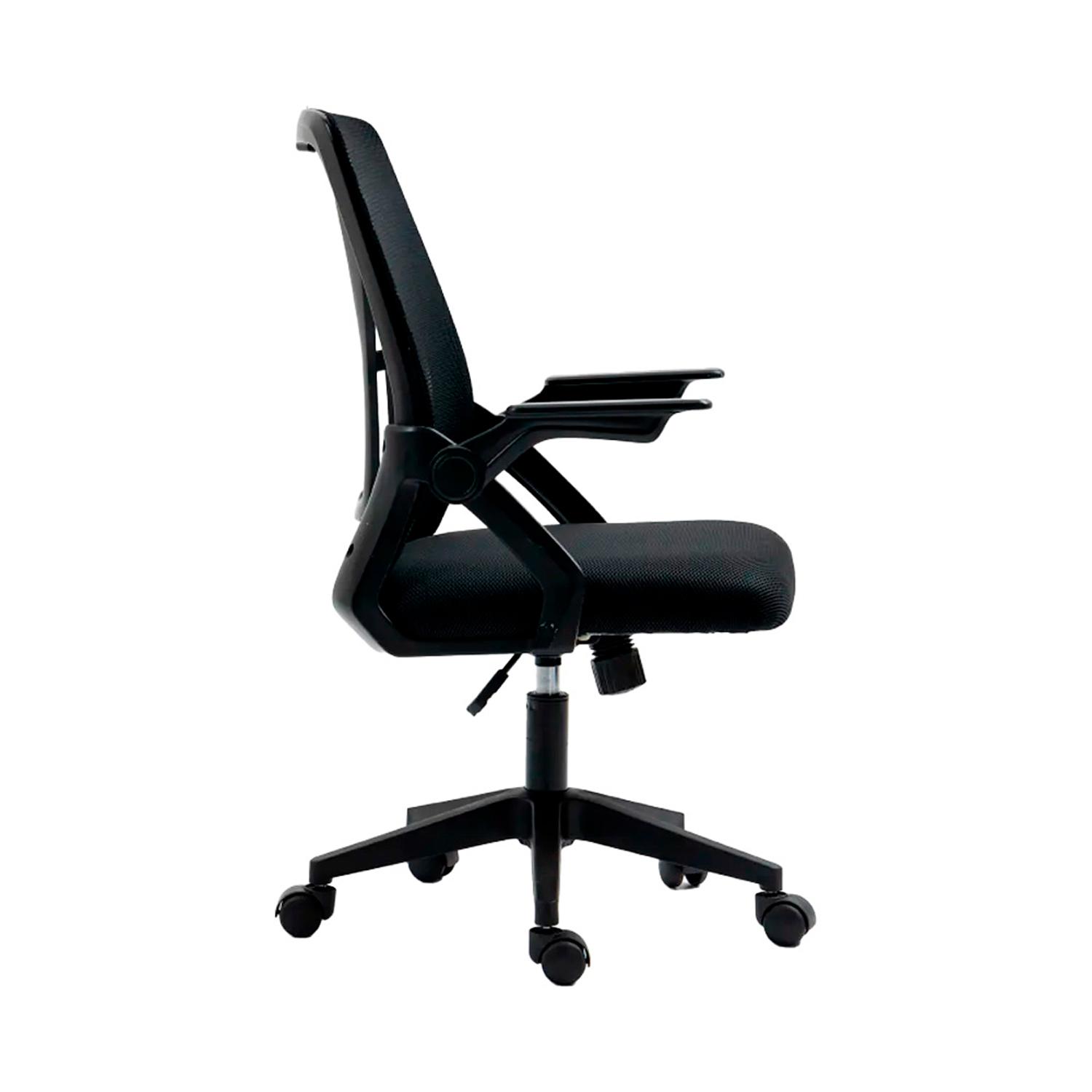 SILLA DE OFICINA BRAZOS ABATIBLES BELGICA NEGRO OFIDEAS - 3