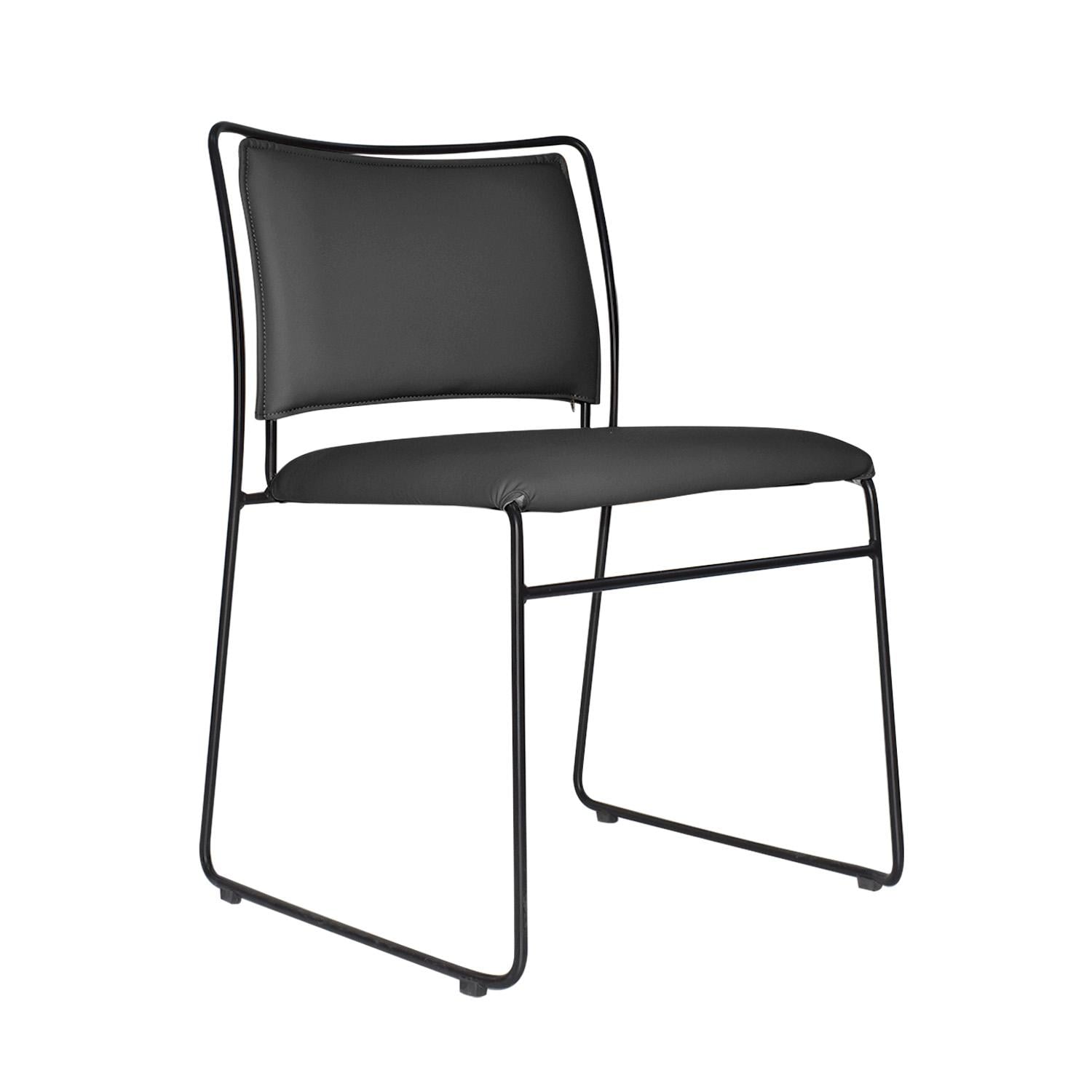 SILLA DE VISITA FIJA INTERLOCUTOR TRED NEGRO OFIDEAS - 1