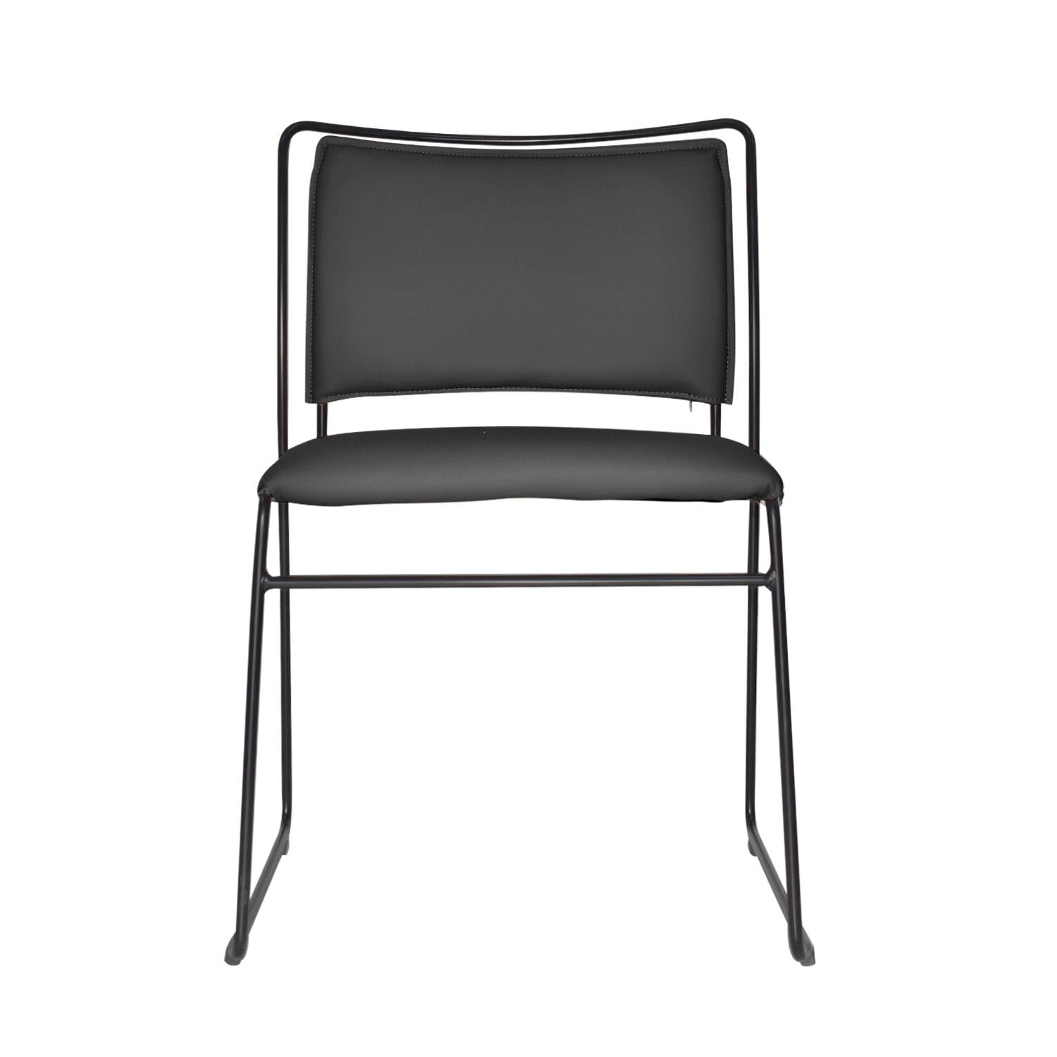 SILLA DE VISITA FIJA INTERLOCUTOR TRED NEGRO OFIDEAS - 2