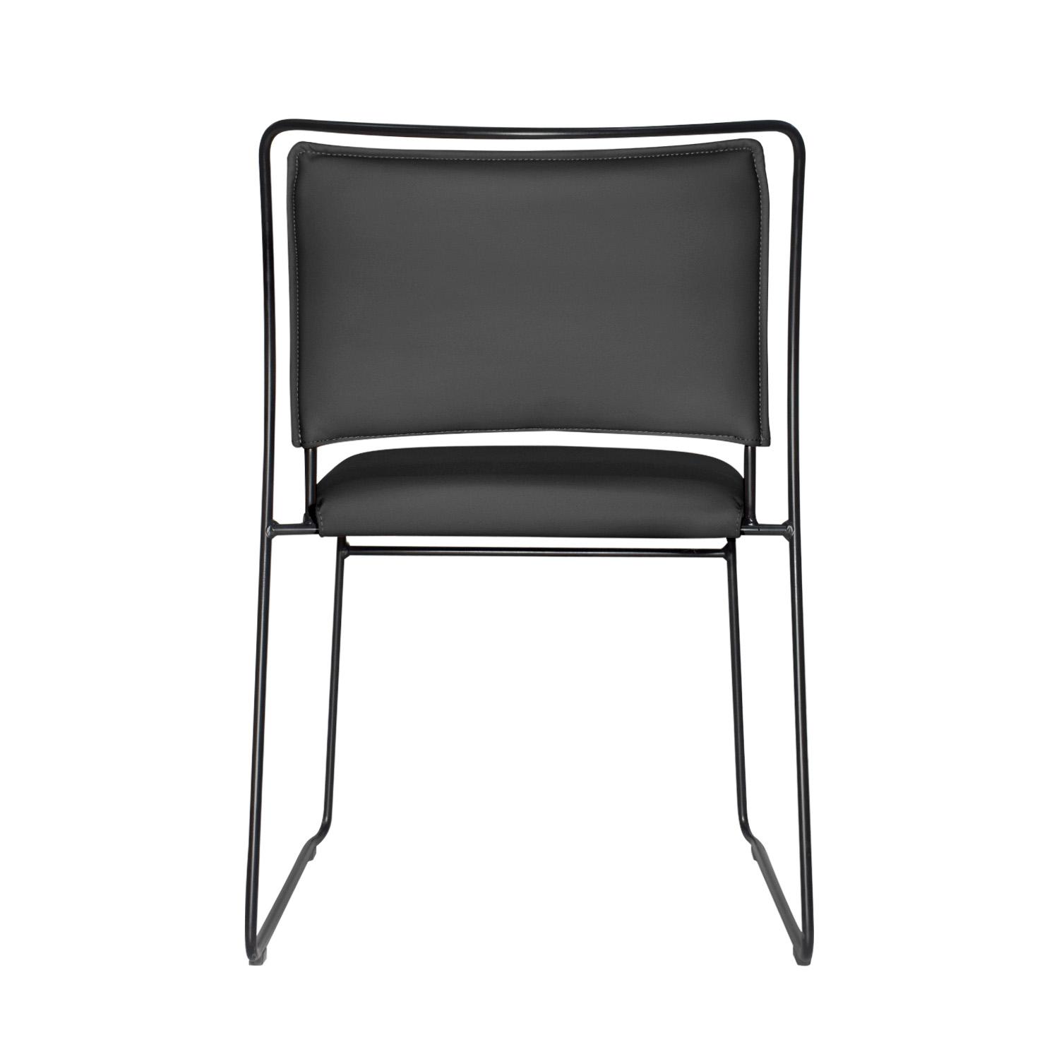 SILLA DE VISITA FIJA INTERLOCUTOR TRED NEGRO OFIDEAS - 5