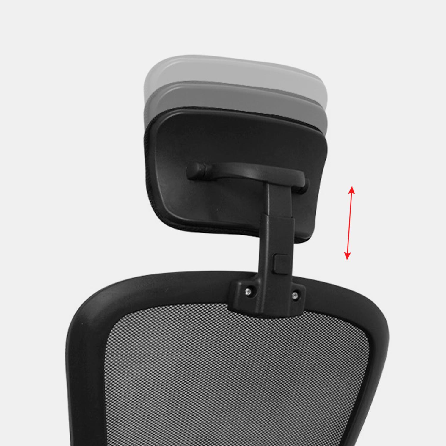 SILLA GIRATORIA EVOK BRAZOS ABATIBLES NEGRO OFIDEAS - 8