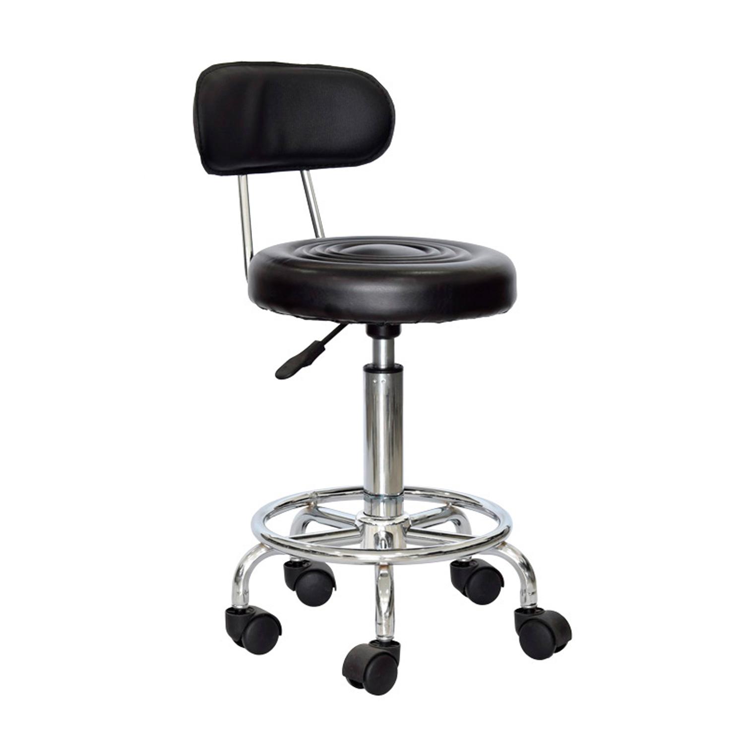 SILLA BUTACO WORK MULTIFUNCIONAL CON RESPALDAR NEGRO OFIDEAS - 1