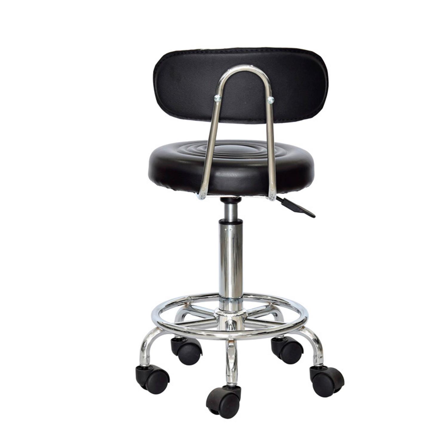 SILLA BUTACO WORK MULTIFUNCIONAL CON RESPALDAR NEGRO OFIDEAS - 3