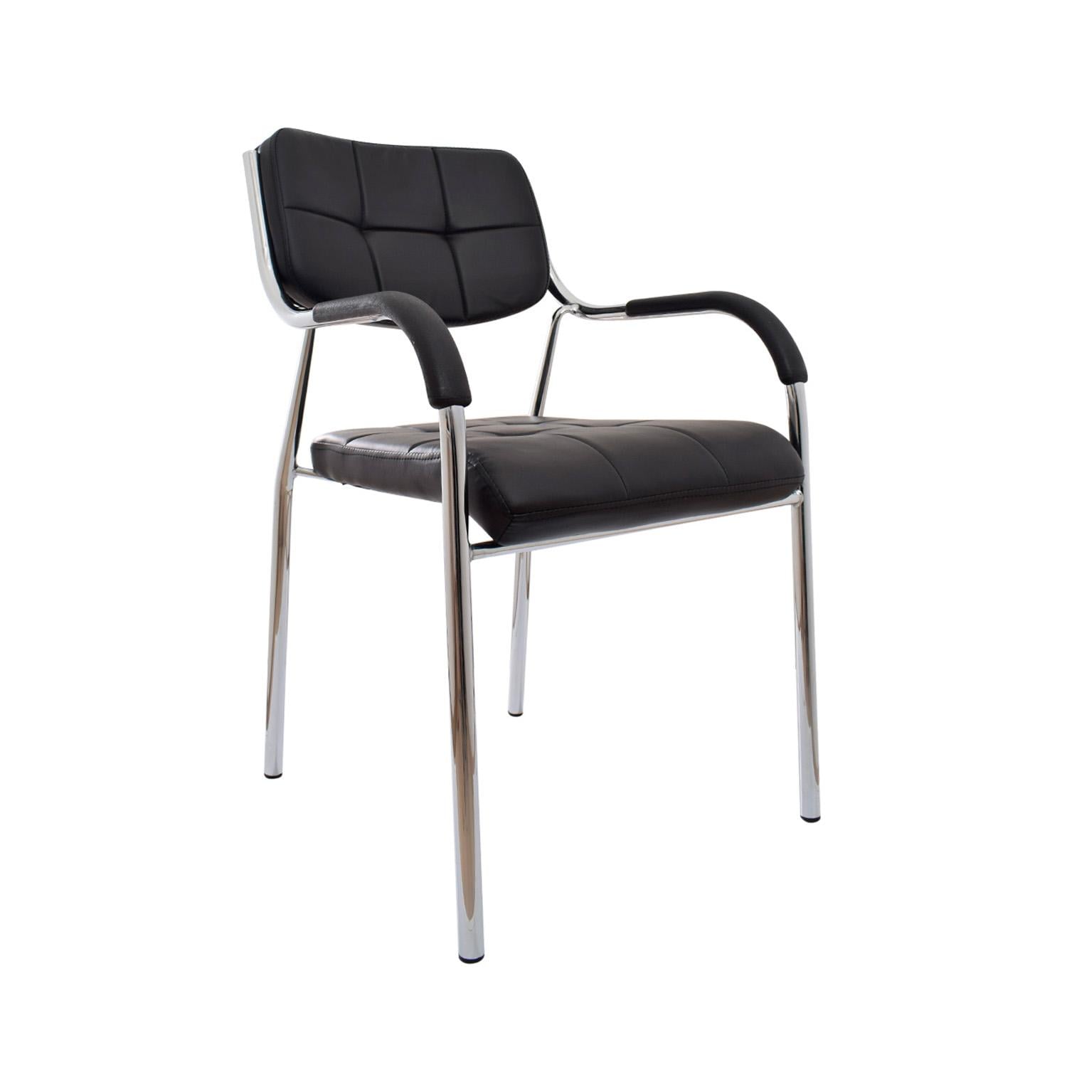 SILLA DE VISITA FIJA SOFT II SR NEGRO OFIDEAS - 1