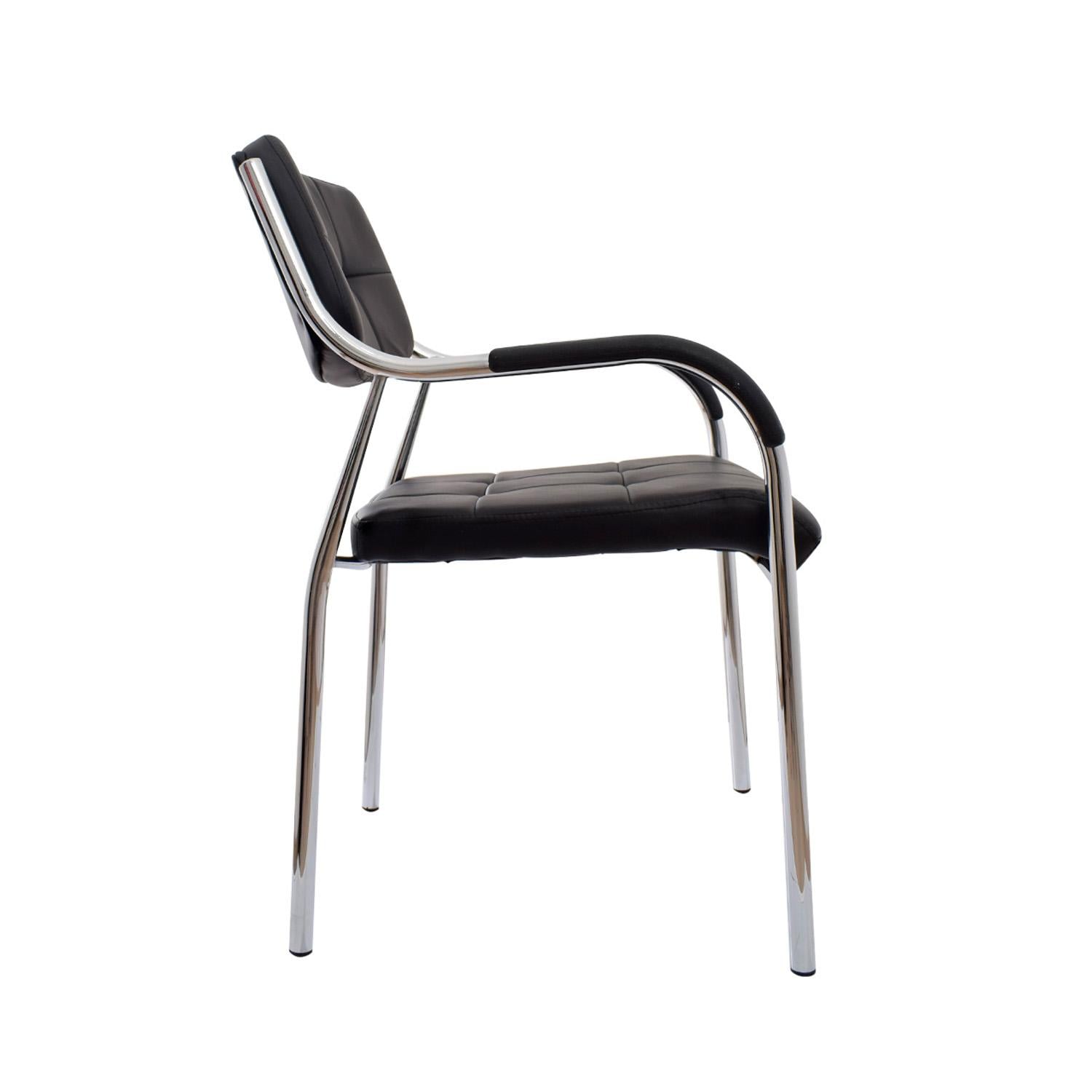 SILLA DE VISITA FIJA SOFT II SR NEGRO OFIDEAS - 3