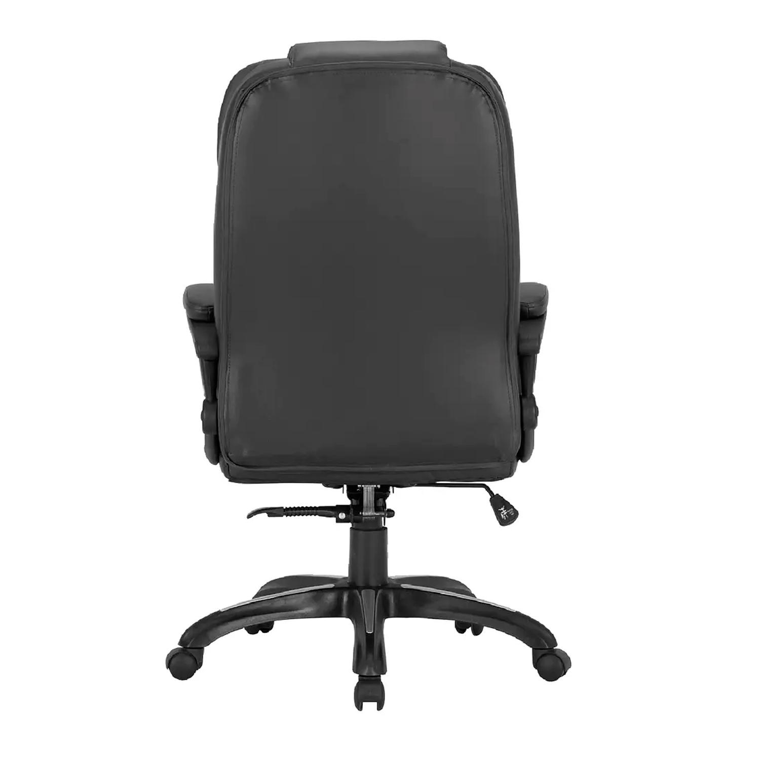 SILLA GIRATORIA PREMIUM CUERO NEGRO OFIDEAS - 3