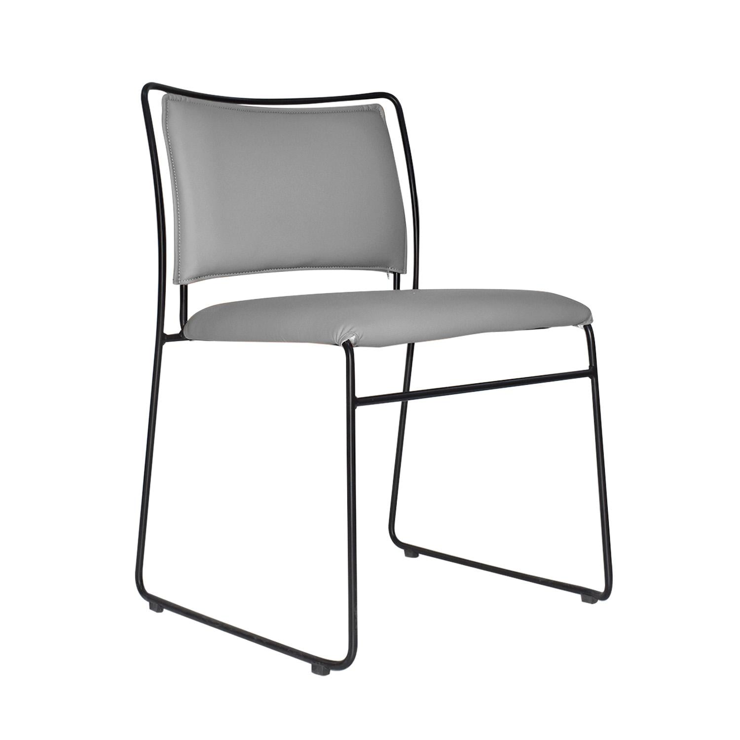 SILLA DE VISITA FIJA INTERLOCUTOR TRED GRIS OFIDEAS - 1