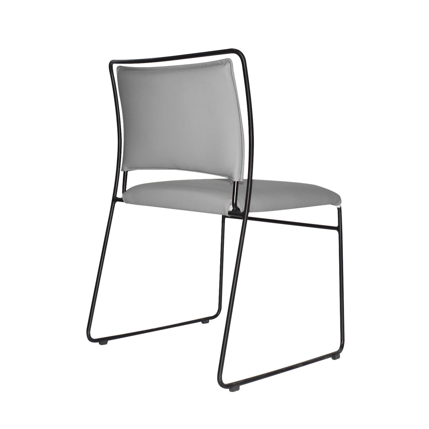 SILLA DE VISITA FIJA INTERLOCUTOR TRED GRIS OFIDEAS - 4