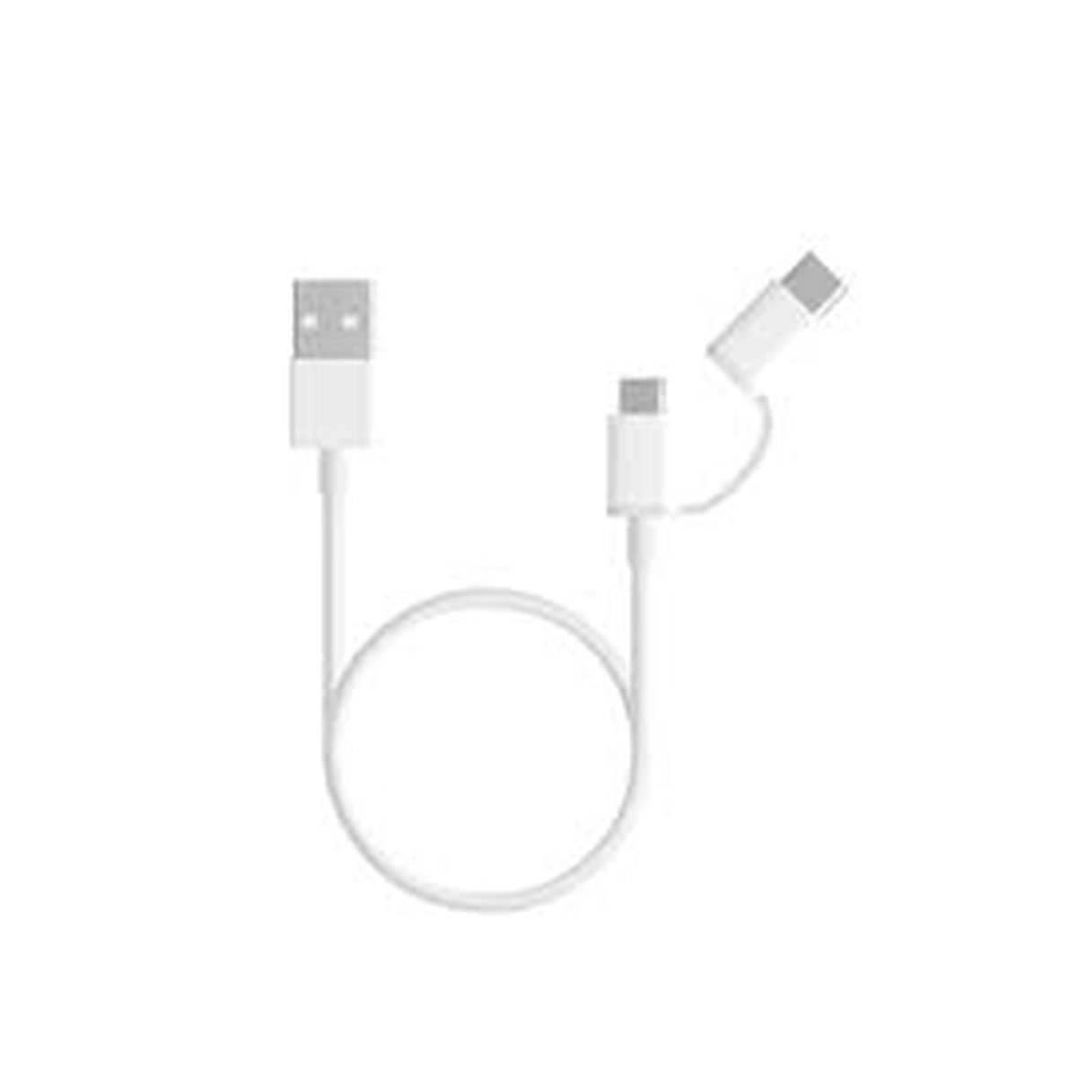 CABLE DE DATOS Y TRANSFERENCIA 2 2N 1 100 CM CAJA USB A C CAJA BLANCO - 3
