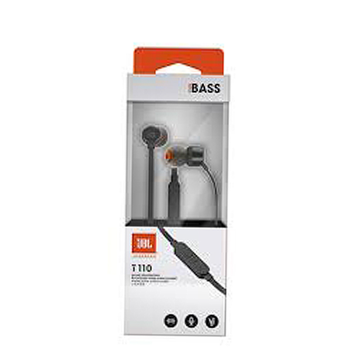 AUDÍFONOS JBL IN-EAR T110 CON MICRÓFONO CABLE PLANO CONECTOR 3.5 MM NEGRO - 3