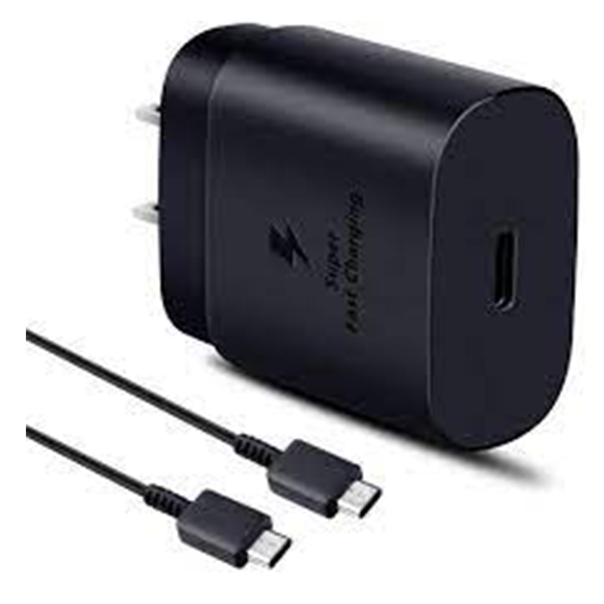 CARGADOR PARA SAMSUNG 25W CARGA RÁPIDA GALAXY A24, A25, A54, A55, A56 , NEGRO - 1