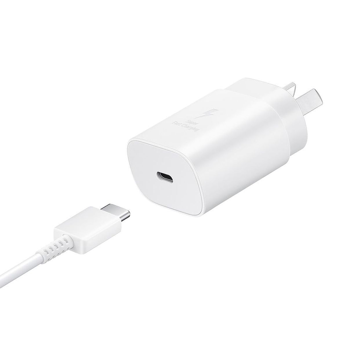 CARGADOR SAMSUNG 25W CABLE TIPO-C GALAXY S25 PLUS - BLANCO - 2