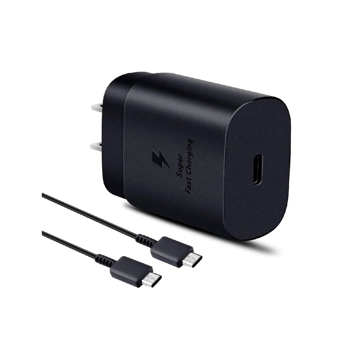 CARGADOR SAMSUNG 25W CABLE TIPO-C PARA GALAXY S25 PLUS - NEGRO - 2