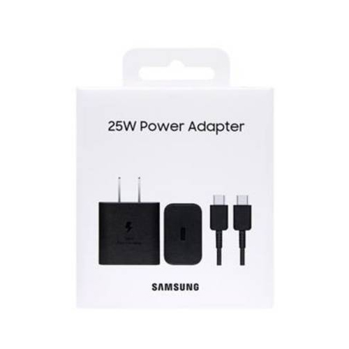 CARGADOR SAMSUNG 25W GAN CON CABLE C-C PARA GALAXY S25/S25 PLUS/ S25 ULTRA NEGRO - 2
