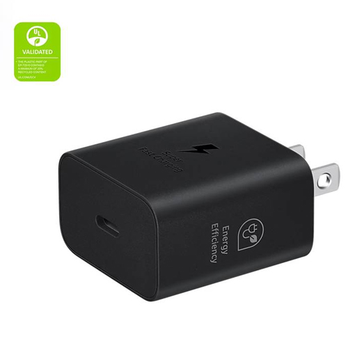 CARGADOR SAMSUNG 25W GAN CON CABLE C-C PARA GALAXY S25/S25 PLUS/ S25 ULTRA NEGRO - 3