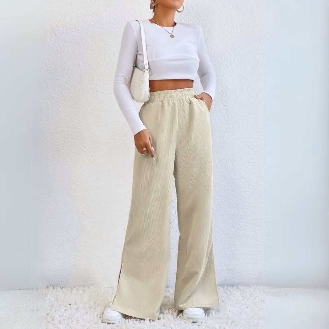 PANTALÓN MUJER ROSUE CORDUROY ELEGANTE - 2