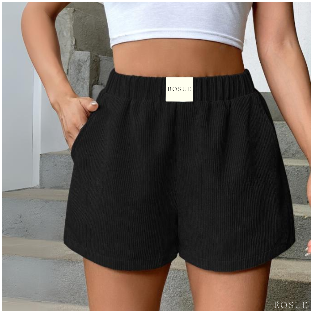 SHORT MUJER ROSUE CORDUROY CASUAL CON BOLSILLOS - 3