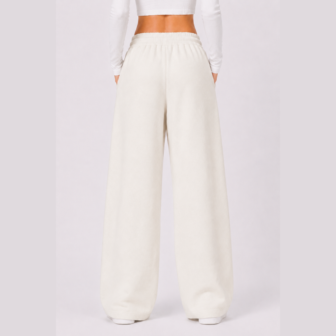 PANTALÓN PALAZZO DE FRANELA AJUSTABLE MUJER - 2