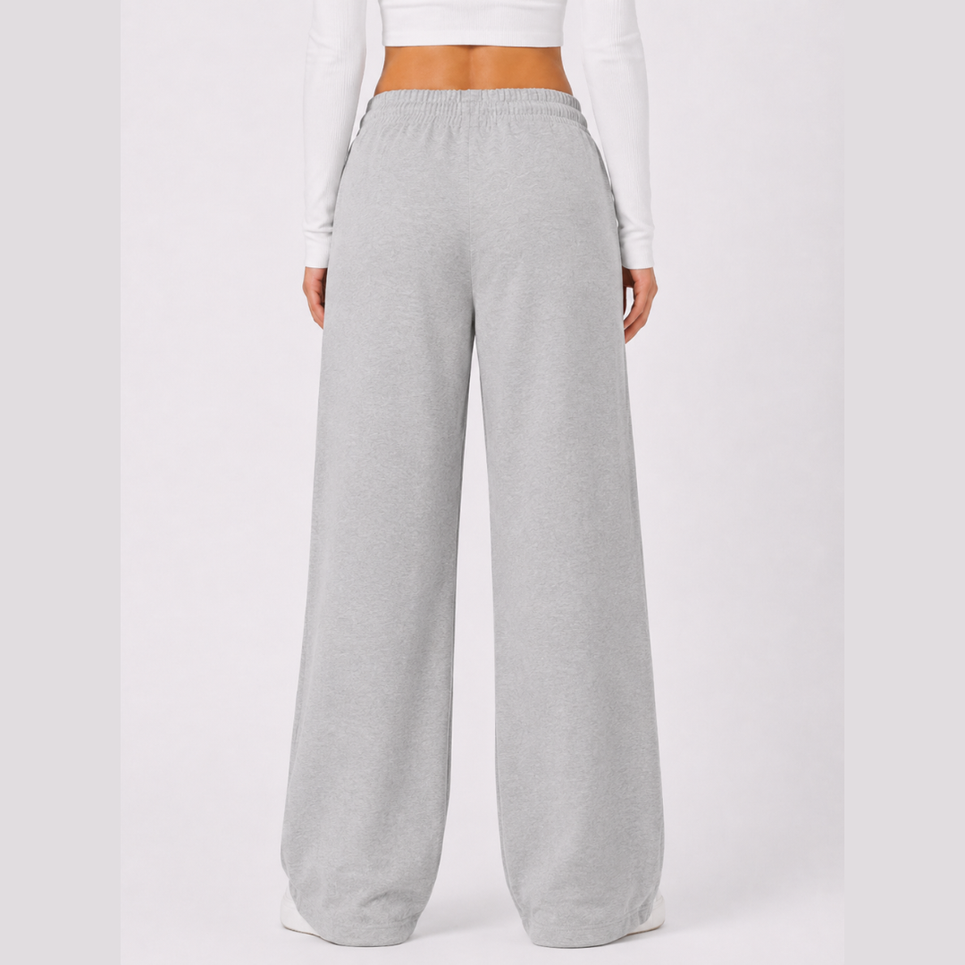 PANTALÓN PALAZZO DE FRANELA AJUSTABLE MUJER - 3