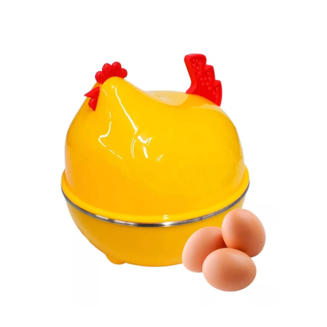 HERVIDOR ELÉCTRICO DE HUEVOS FORMA DE GALLINA DE 1 A 7 HUEVOS - 4