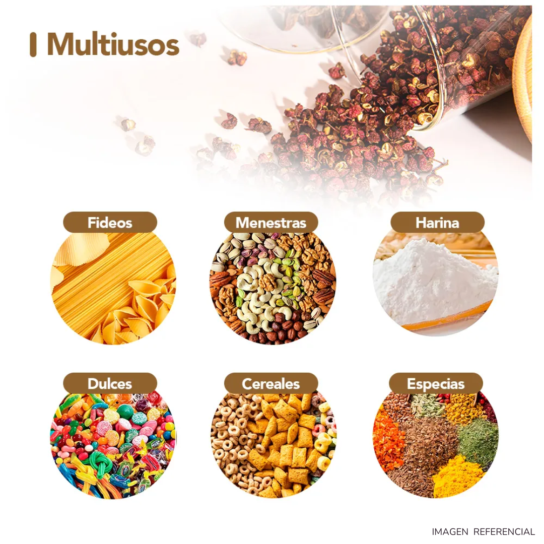FRASCOS DE ALMACENAMIENTO DE VIDRIO SET X3 - 3
