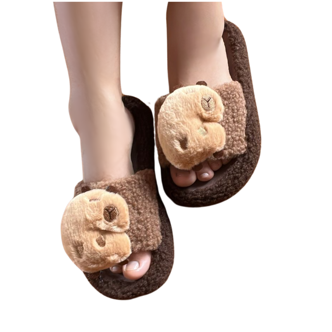 SANDALIAS PANTUFLAS DE CAPIBARA KAWAI - 2