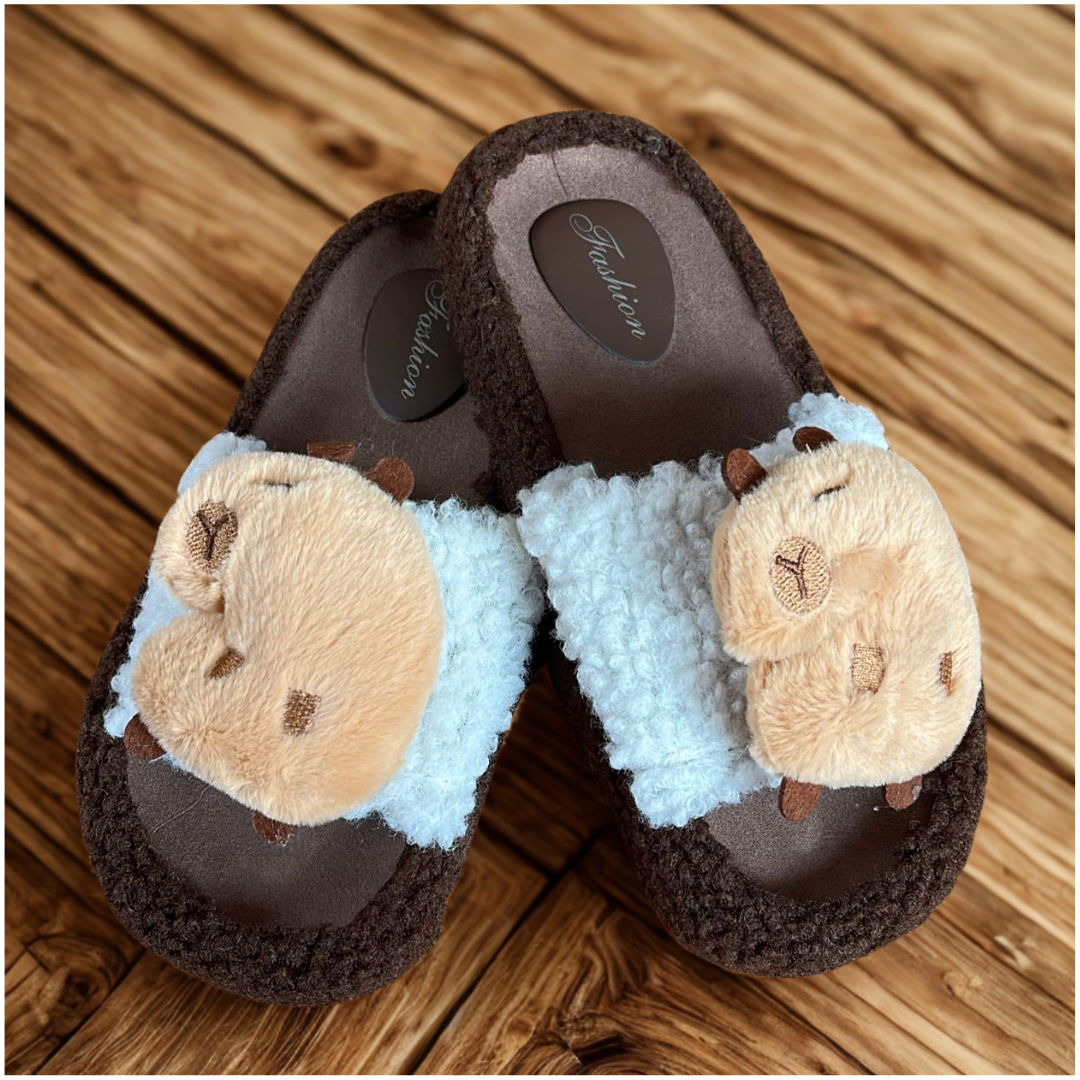 SANDALIAS PANTUFLAS DE CAPIBARA KAWAI - 3