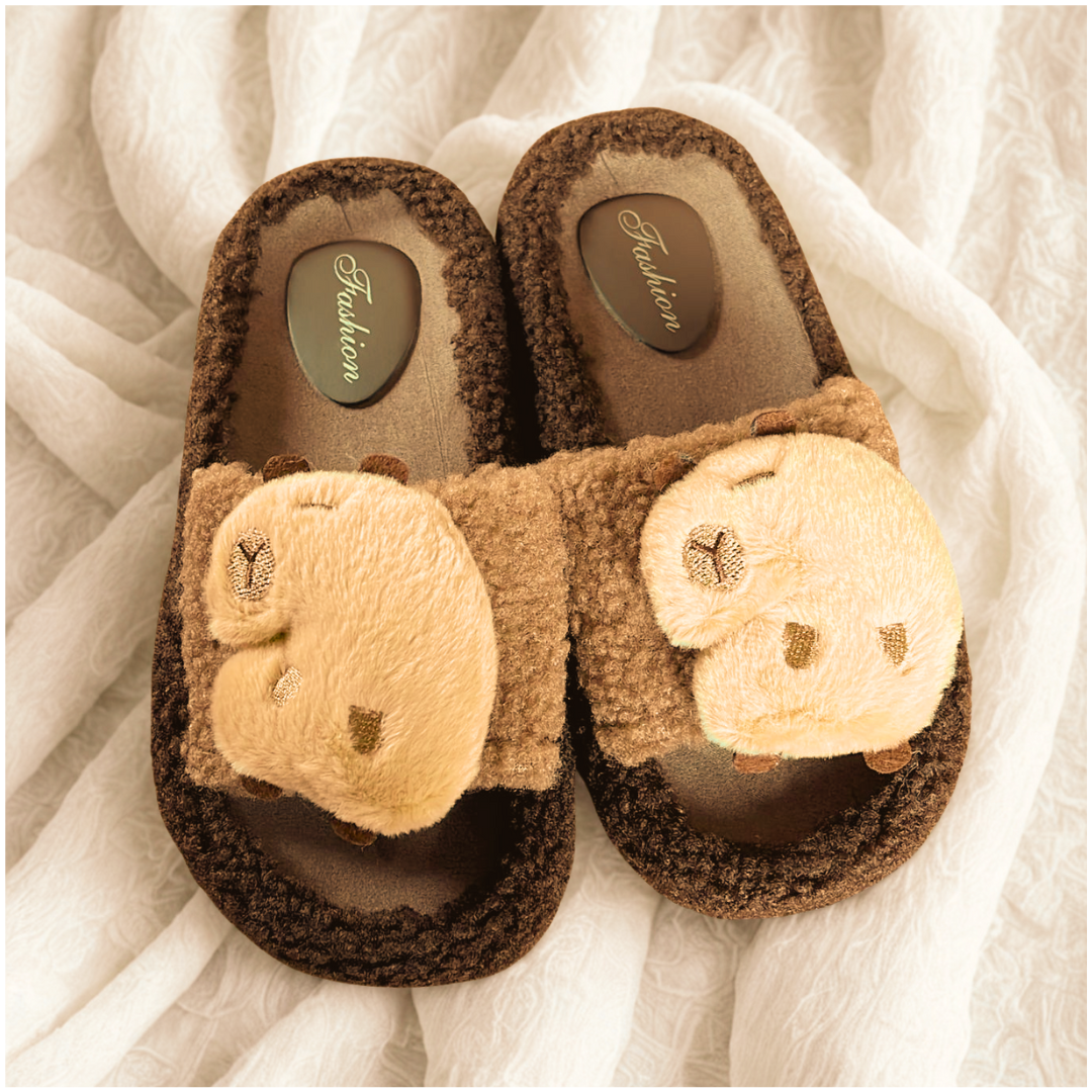 SANDALIAS PANTUFLAS DE CAPIBARA KAWAI - 3