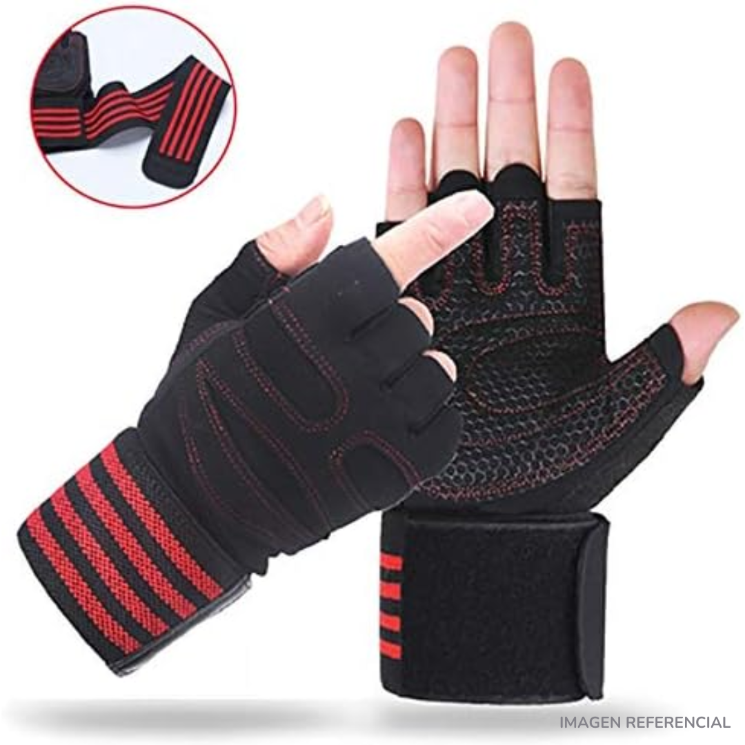 GUANTES DEPORTIVOS  MUÑEQUERA FITNESS - 1