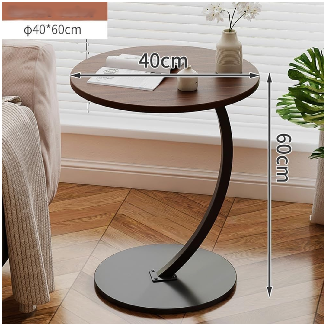 MESA AUXILIAR CIRCULAR MODERNA EN FORMA DE C - 3