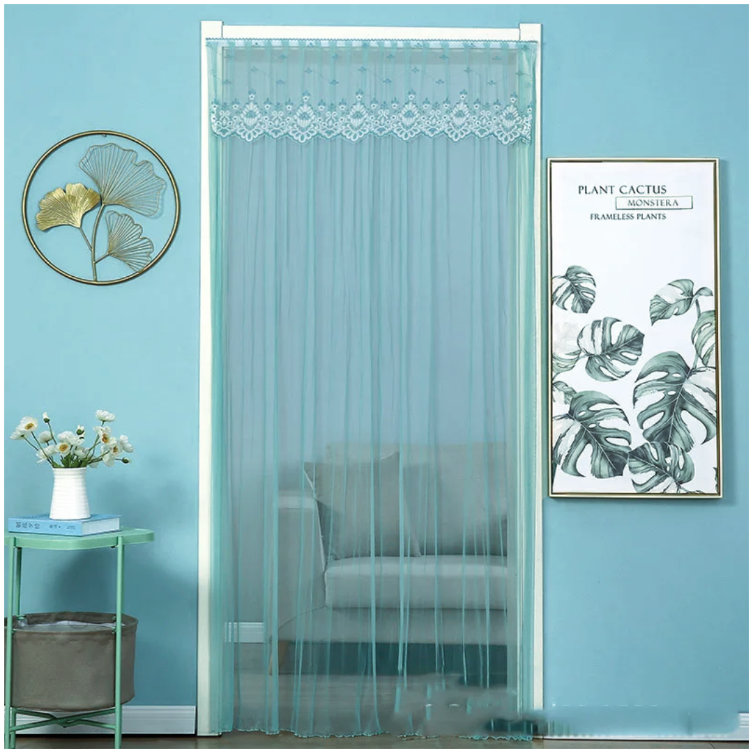 CORTINA MOSQUITERA CON PEGA-PEGA 100X200 CM - 1