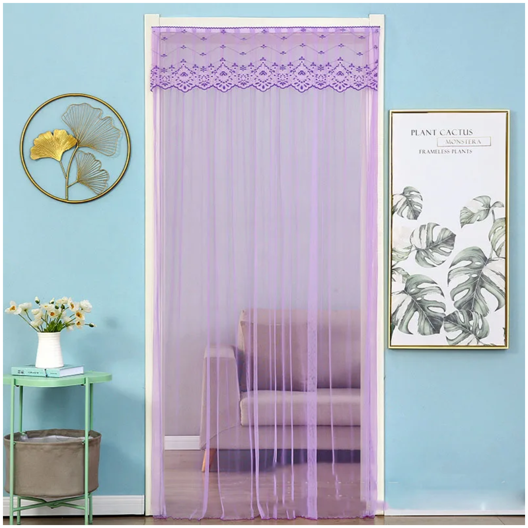 CORTINA MOSQUITERA CON PEGA-PEGA 100X200 CM - 1