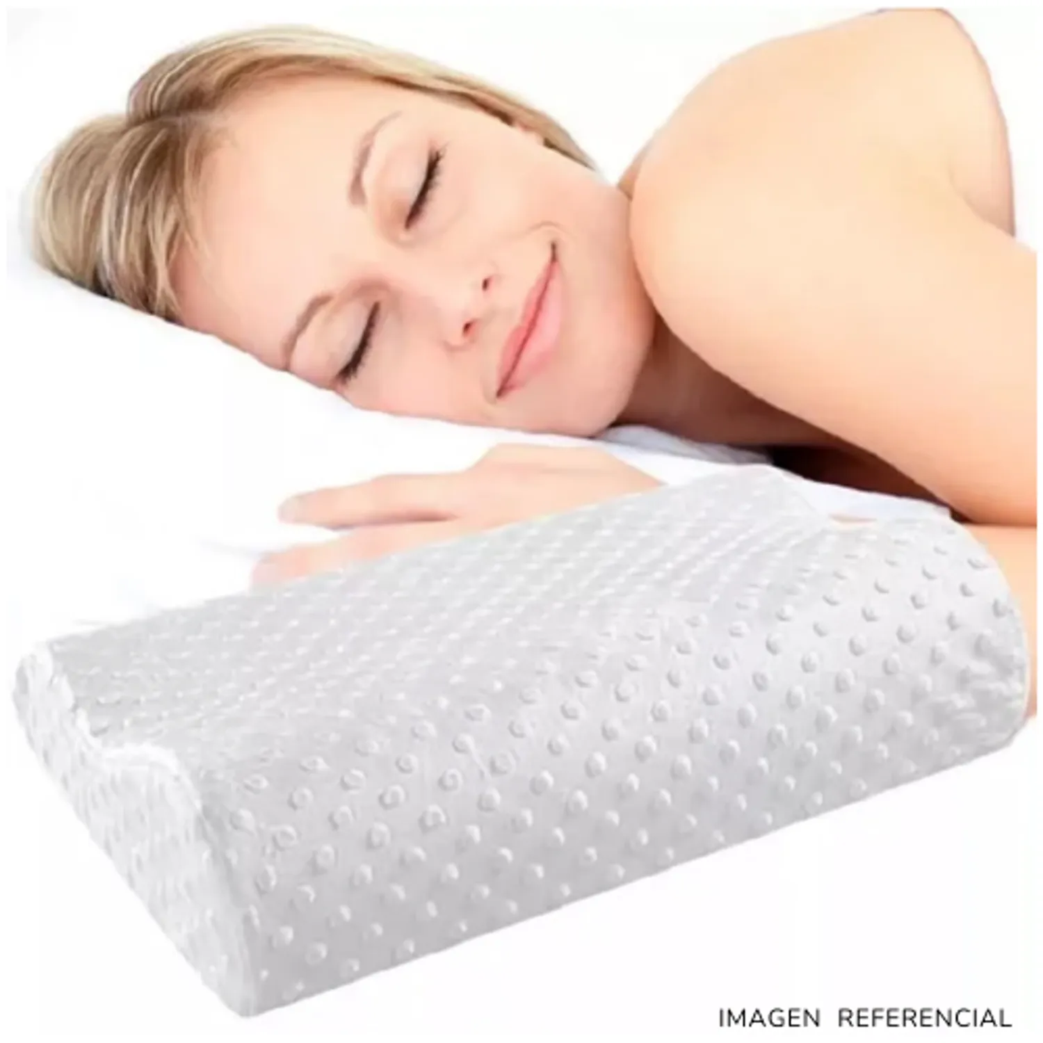 ALMOHADA ORTOPÉDICA CERVICAL ERGONÓMICA BLANCA PACK X2 - 3