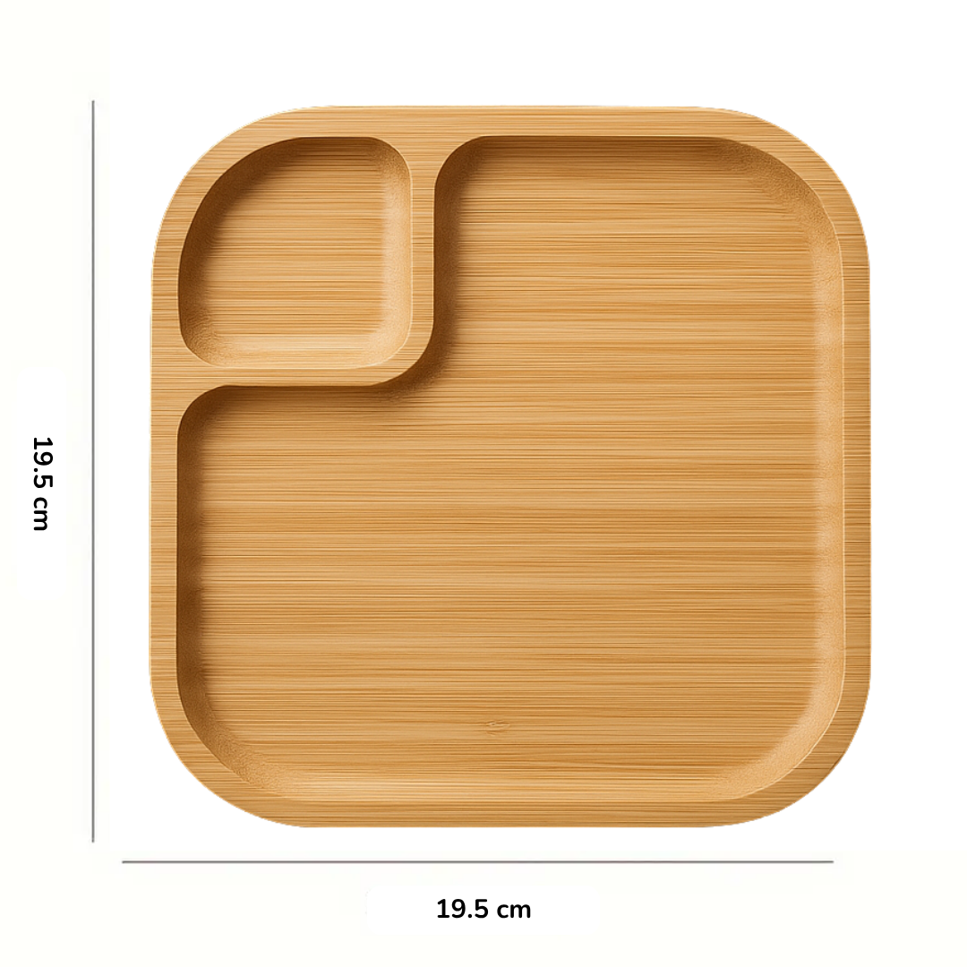 BANDEJA PARA ALIMENTOS DECORATIVA BAMBU - 4
